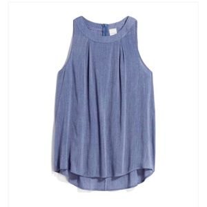 Light Denim Colored Halter Top